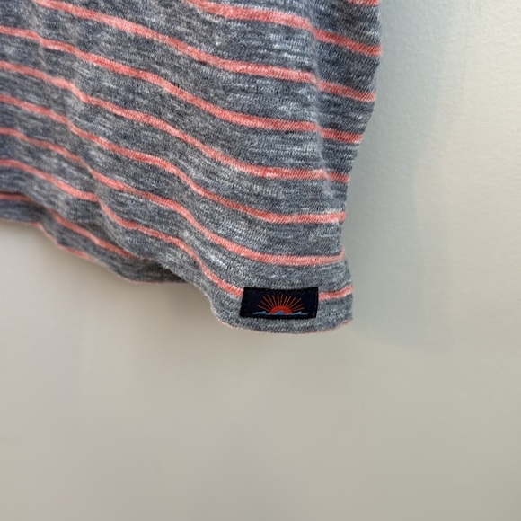 FAHERTY Short Sleeve Striped Polo SZ M - Picture 5 of 9